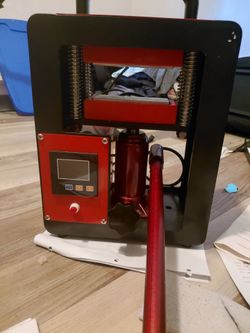 Heated dab press