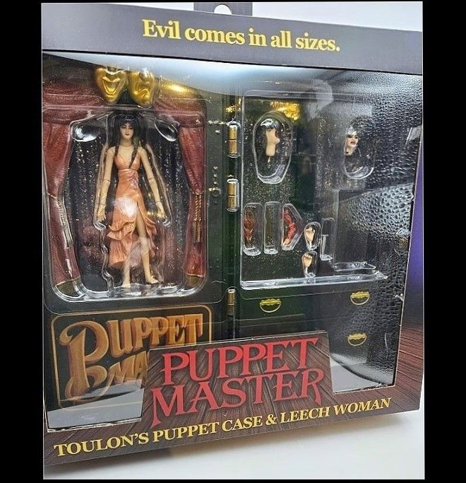 Neca Puppet Master Leech Woman & Toulon's Puppet Case Action Figure Set 
