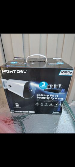 NEW Night Owl 4K HD 3 WIRE FREE Home Security Spotlight Cameras 1TB Hard Drive Wi-Fi Bluetooth WiFi Wireless