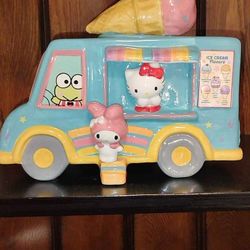 New Hello Kitty Ice cream Truck Ceramic !