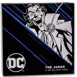 2023 Niue 3 oz Silver Coin $10 DC Villains-THE JOKER—-/