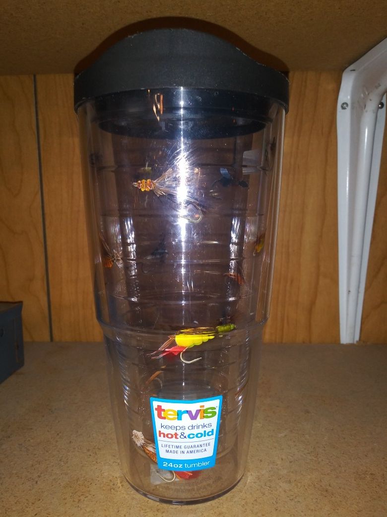 Tervis 24 oz fly fishing cup tumbler Orvis