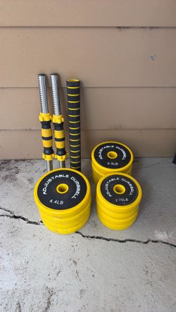 44lbs Barbell / 22lbs Dumbbell adjustable set