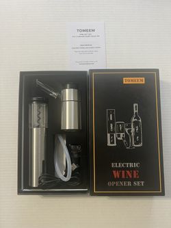 Tomeem Electric Wine Aerator And Cork Remover