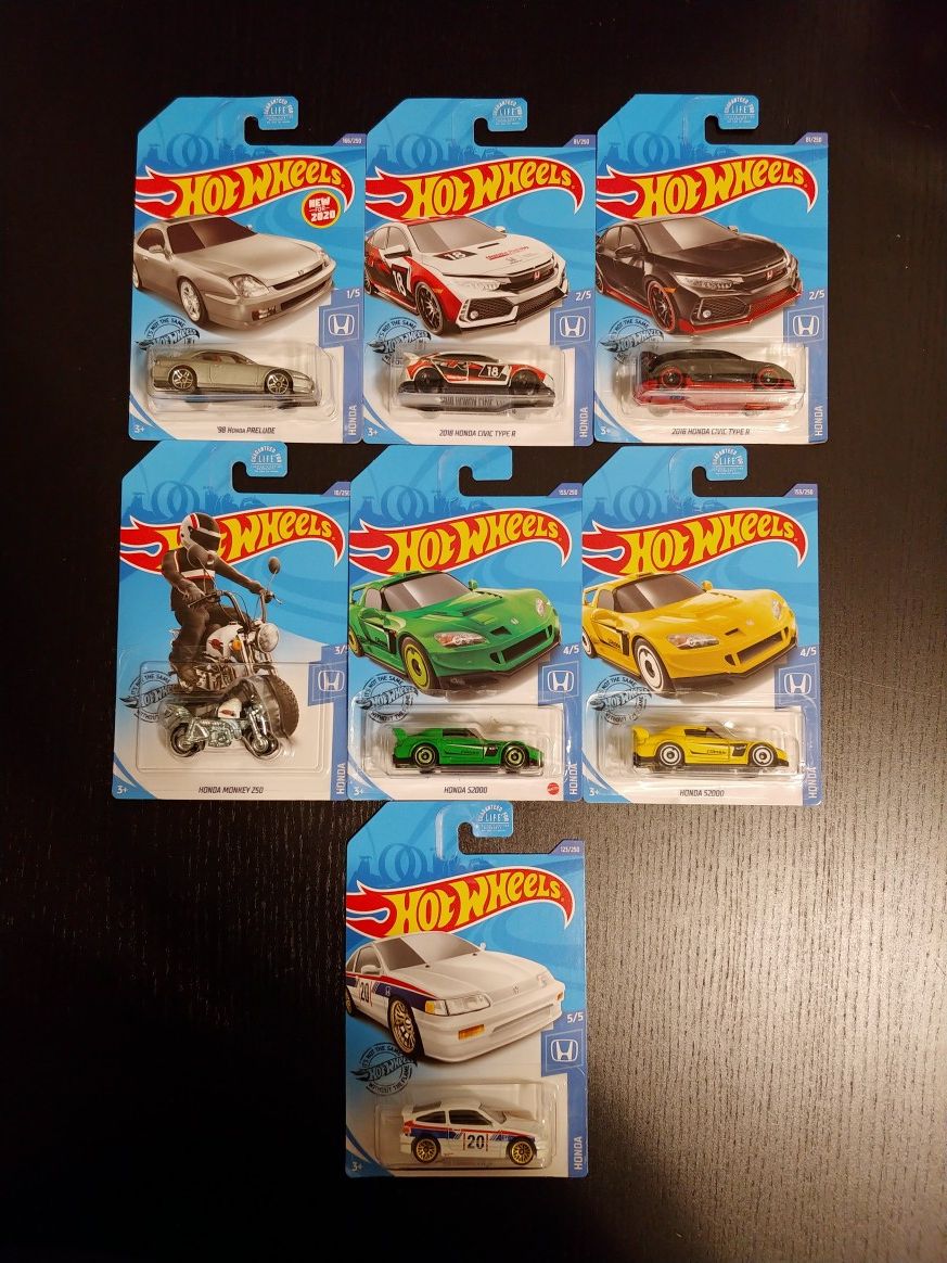 Hot Wheels Honda complete set with doubles!!