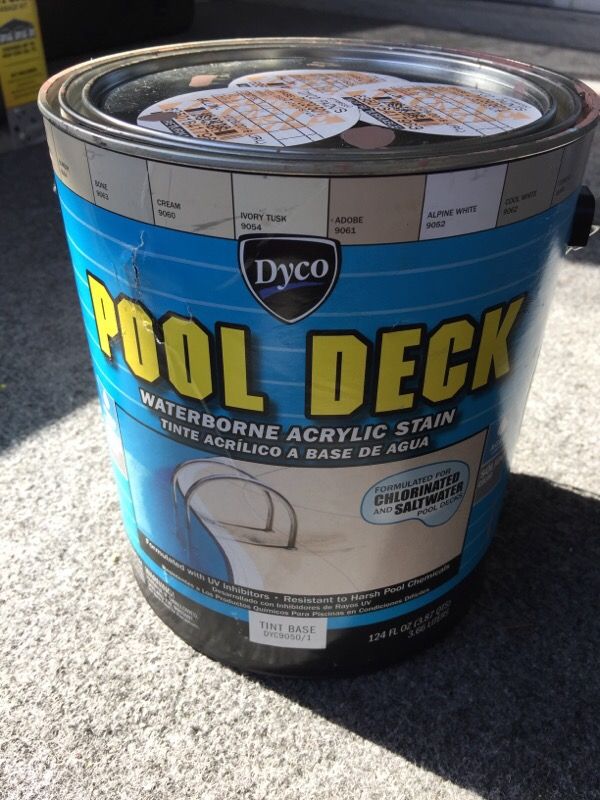 Pool deck paint