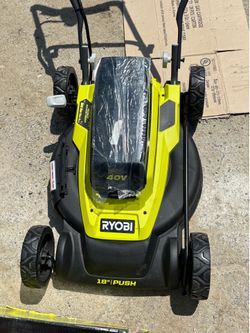 Ryobi 40V 18 in. 2-in-1 Cordless Walk Behind Push Lawn Mower (TOOL ONLY/SOLO LA HERRAMIENTA)