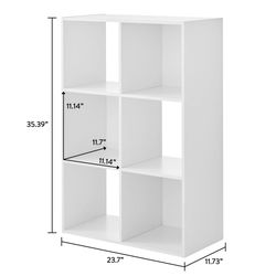 6 cube storage organizer