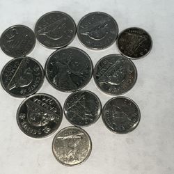 11 Canadian Coins 1959 & Up