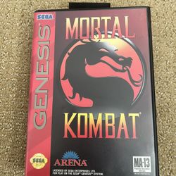 Mortal Kombat, Sega Genesis, Great Condition, Tested