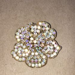 WEISS - Vintage Mid-Century Rose Brooch