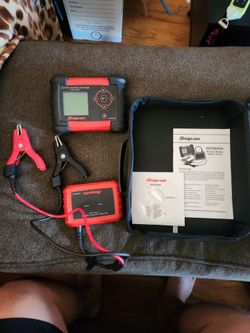 Snap-on battery system tester