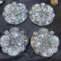 Vintage American Brilliant Glass Period Hand Cut