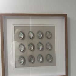 3 pieces - Natural Shell or Crystal dimensional art