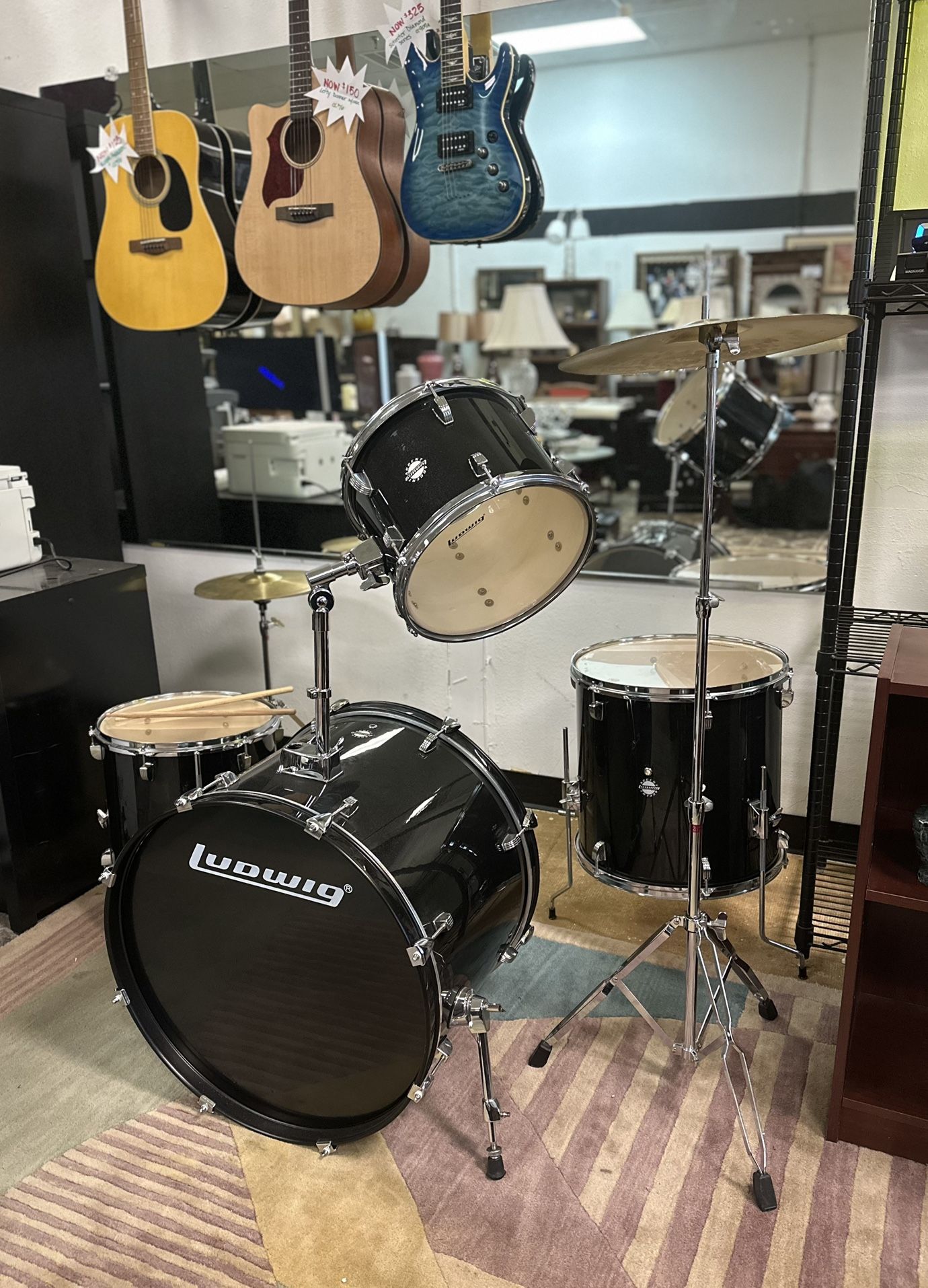 Black Ludwig Drum Set