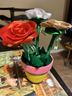 Flower Pot With Flower Pens