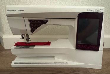 Husqvarna Viking Designer Ruby Royale Sewing & Embroidery Machine + Extras