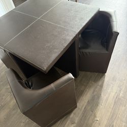 Table With Storage Chair 