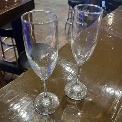 Glass Champagne Toast Glasses