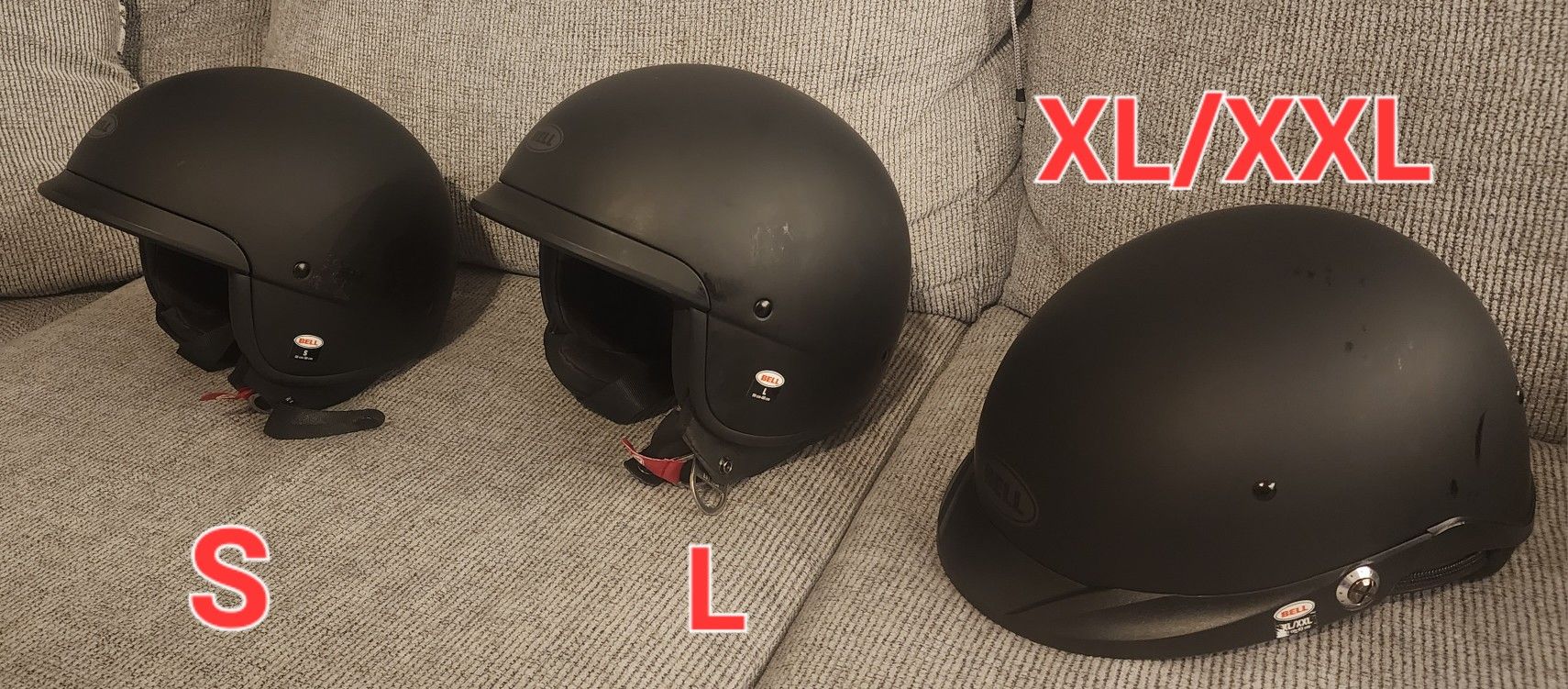Matte Black Helmets S-XXL