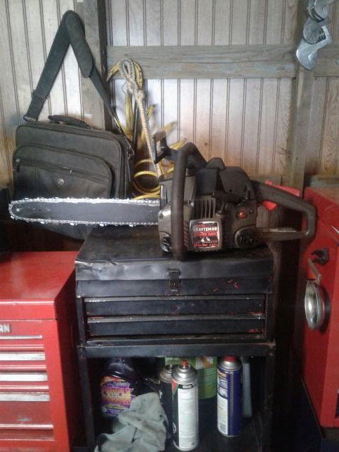 Sears craftsman 16" bar 2.2 cubic inches turbo cleaning chainsaw