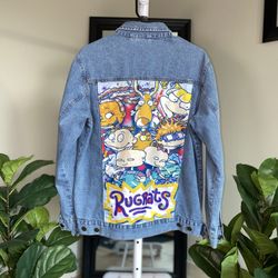 RugRats Jean Button Down Vintage Graphic Jacket