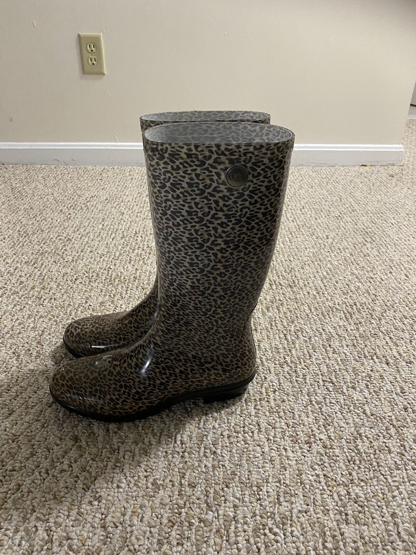 Rain Boots,UGG,leopard,9