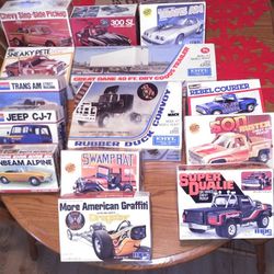 23 Complete Models +3 Boxes Free With Car And A Plane In Each.