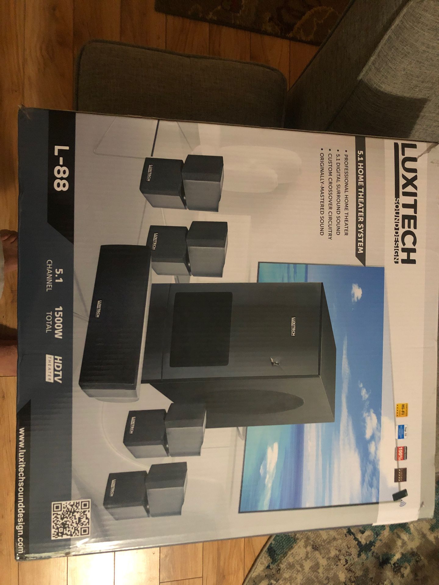 Luxitech home theater system. Brand new in the box.
