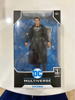 Superman Justice League Black suit DC Mcfarlane