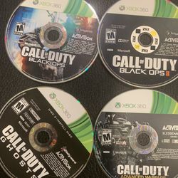 Lot Of 4 Call Of Duty Games For Xbox 360 - Disc Only - Tested- Fast Shipping!