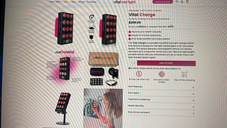 Vital Charge Red Light therapy portable travel panel
