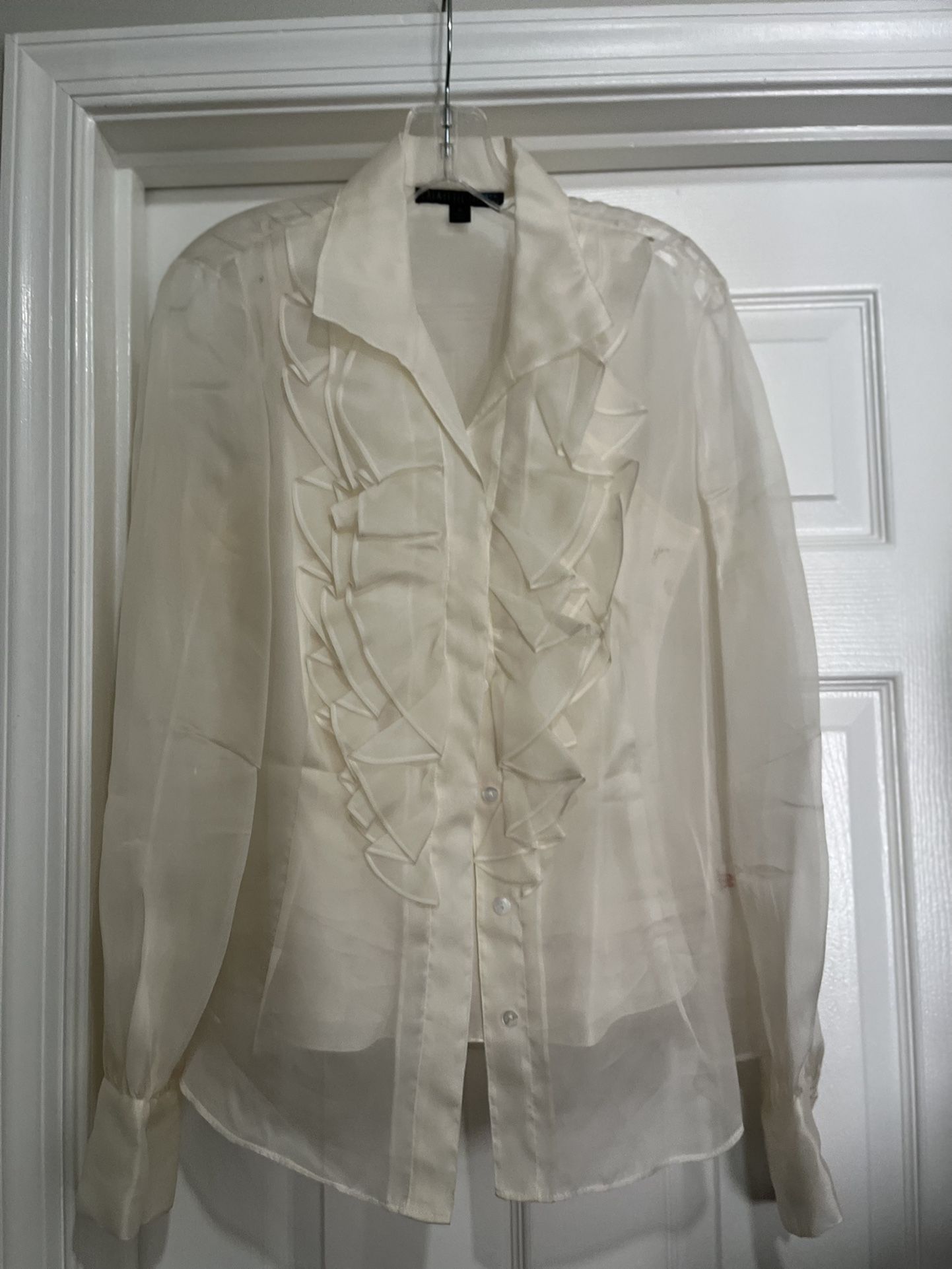 Sheer Ruffled Blouse w/shell