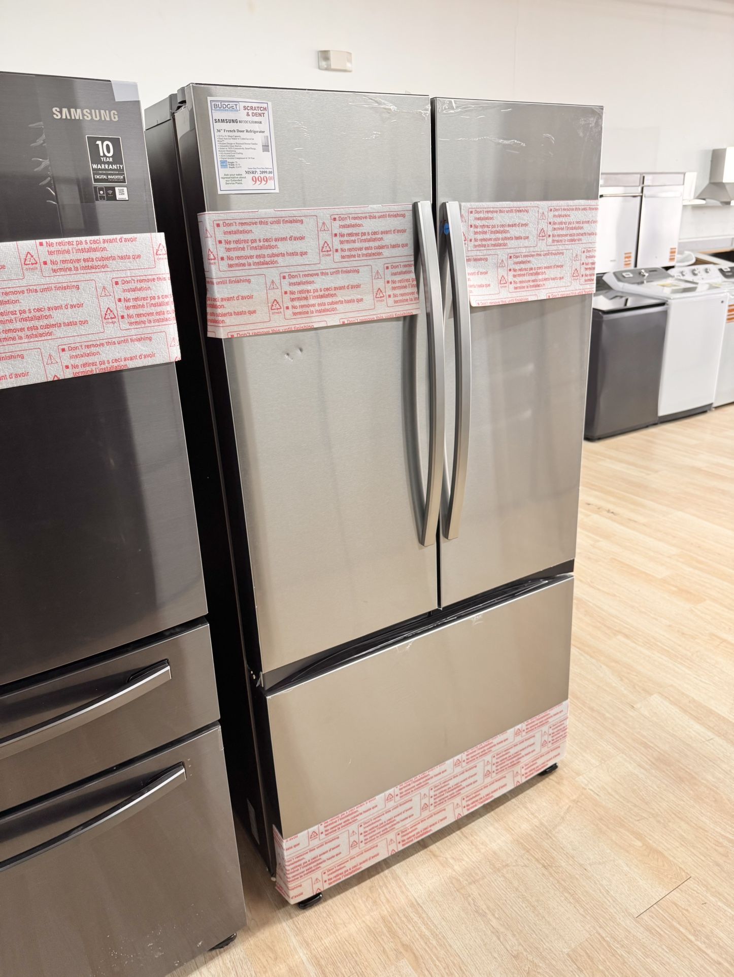 New Samsung 36" French Door Refrigerator RF32CG5100SR