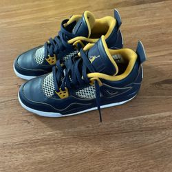 Jordan 4 Dunk From Above Navy and Yellow