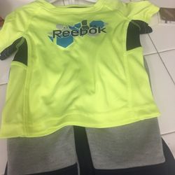  Baby Reebok outfit brand new with shorts and pants size 6-9M great baby shower gift 15.00 firm! Puo Fontana  