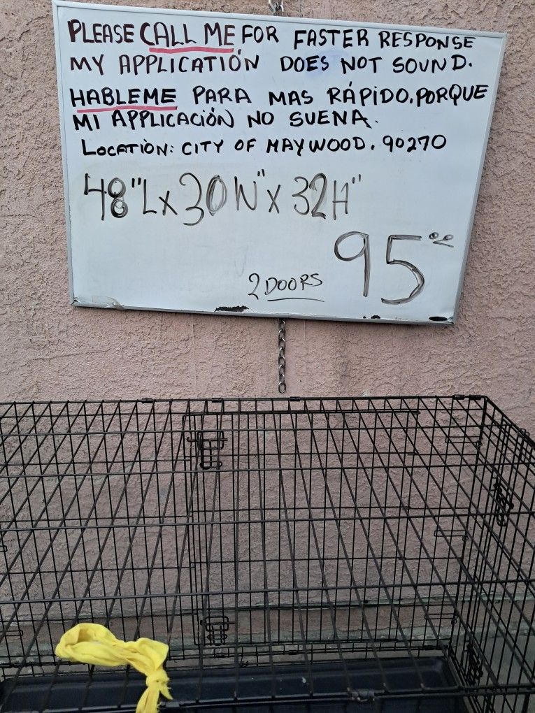 Pet Cage Crate Carrier Jaula DE Mascota 
