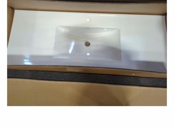 large white sink