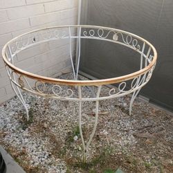 MCM 4ft Round Table Frame 