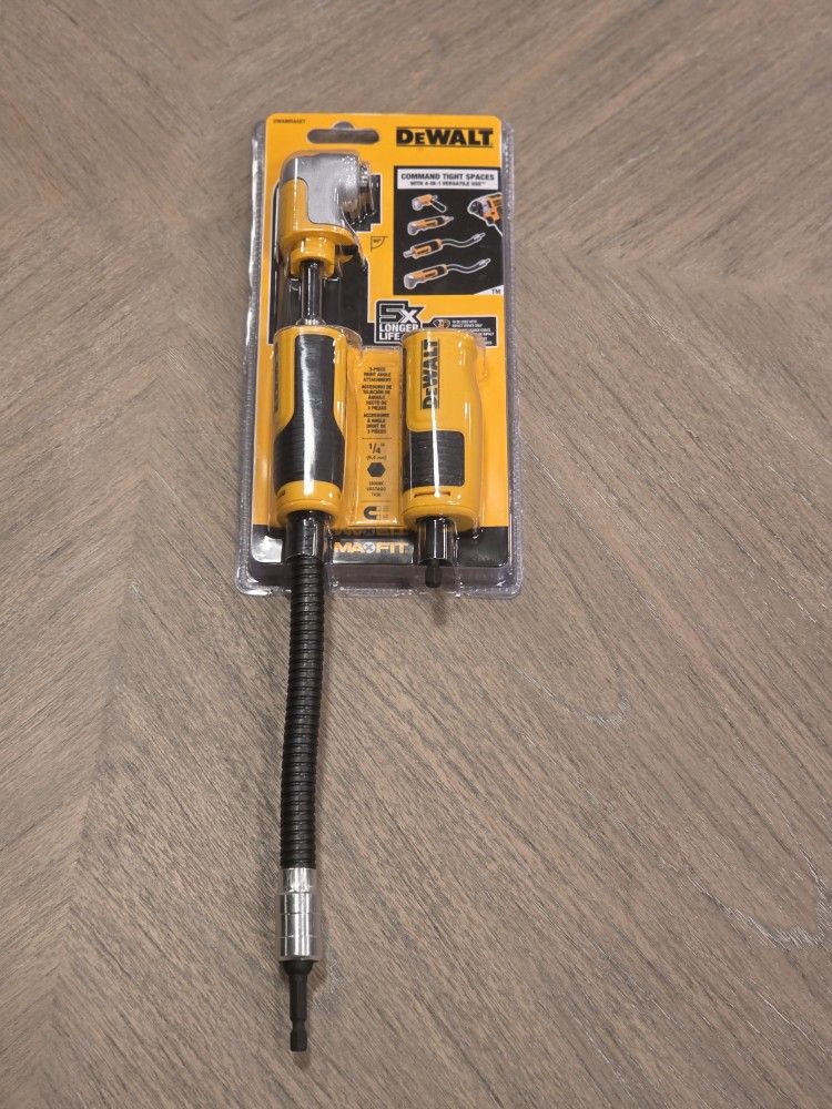 Dewalt Modular Right Angle Attachment Set For Hex Impact Drivers