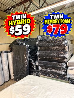 Twin Hybrid and Memory Foam Mattresses
