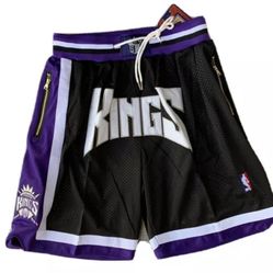 Sacramento Kings uniform Basketball Hooping lounge shorts SIZE LARGE