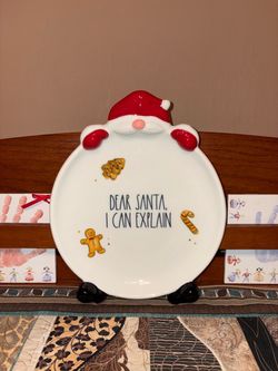 Rae Dunn Dear Santa Plate