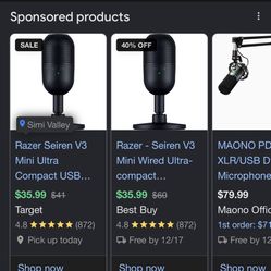 Razer - Seiren v3 Mini Ultra Compact microphone