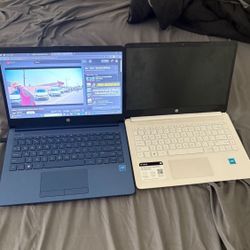 2 HP laptops Both New bargain Price all for only $200