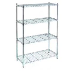 14 in. D x 54 in. H x 36 in. W Chrome Metal Wire Shelving Post=187