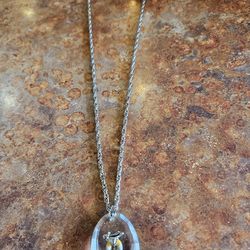 Shriner crystal emblem necklace. Chandler