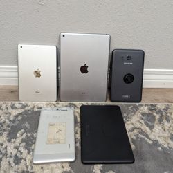 Apple Ipads and Tablets for parts lot of 5