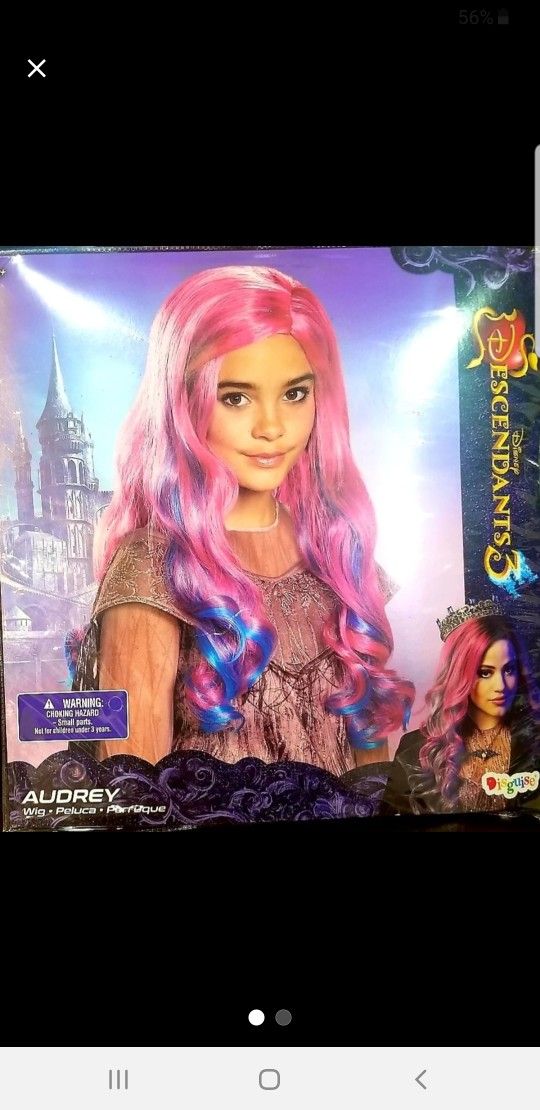 Descendants 3 Audrey Halloween Costume Wig 