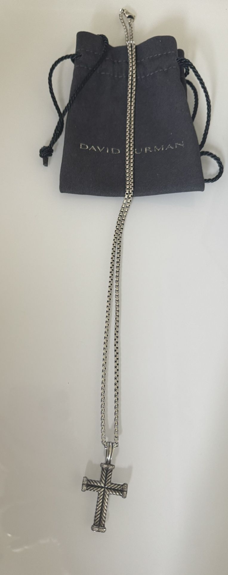 David Yurman Cross And Chain 